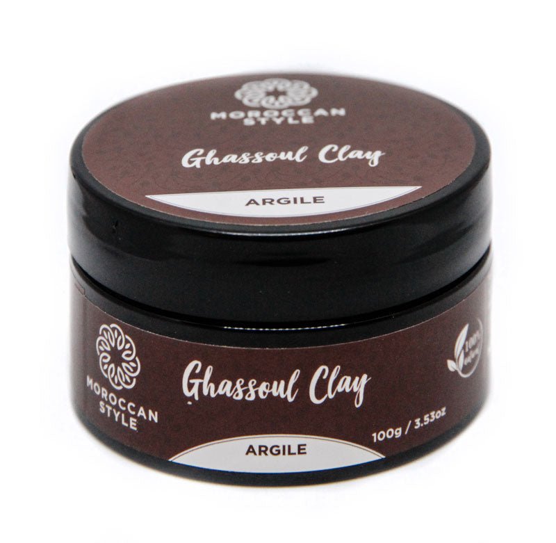Ghassoul With Natural Herbs Organic Clay Mask For Hair Skin Care غاسول  بالاعشاب